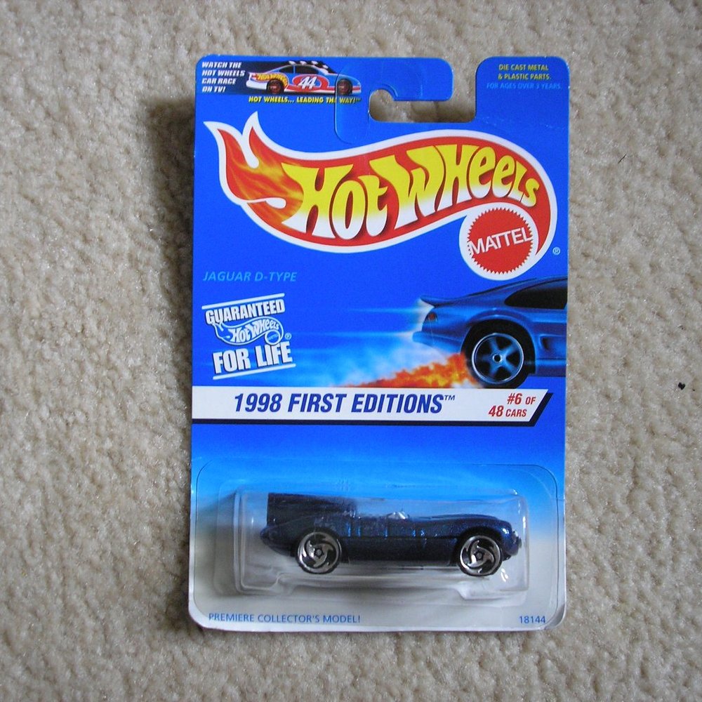 🚗1998 Hot Wheels 1st Jaguar D-Type Dark Blue